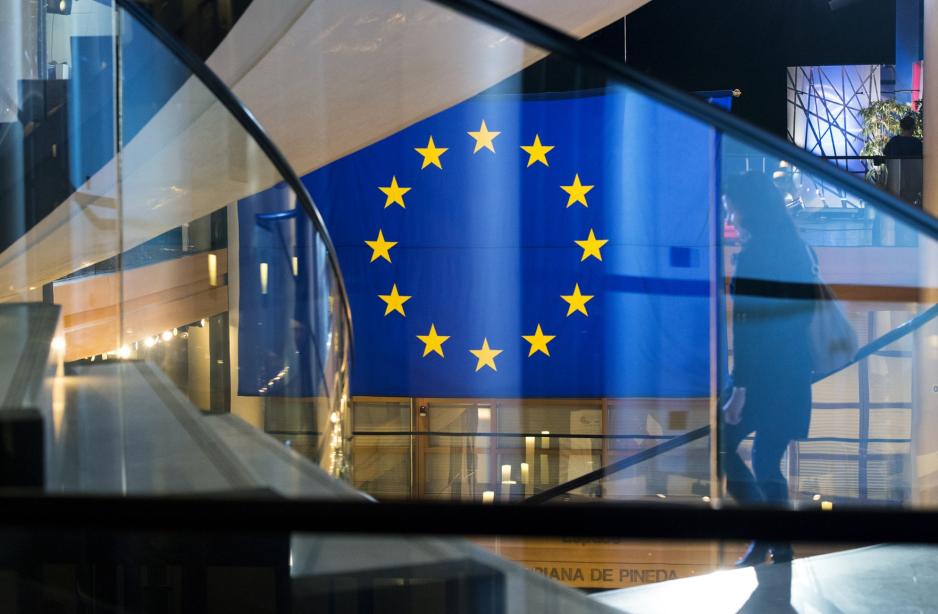 EU flag at the European Parliament. (Source: European Parliament) EU flag at the European Parliament