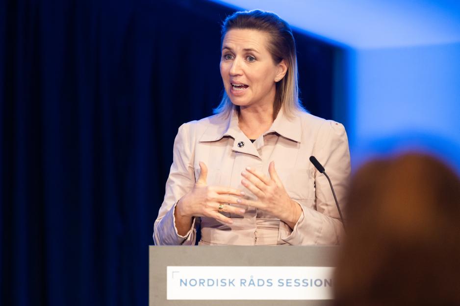 Danmarks statsminister Mette Frederiksen. (Foto: Magnus Fröderberg/norden.org) Danmarks statsminister Mette Frederiksen. (Foto: Magnus Fröderberg/norden.org)